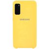 Оригинальный чехол Silicone Case с микрофиброй для Samsung Galaxy S20 – Желтый / Yellow