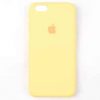 Оригинальный чехол Silicone Case с микрофиброй для Iphone 5 / 5s / SE №43 – Milk Yellow