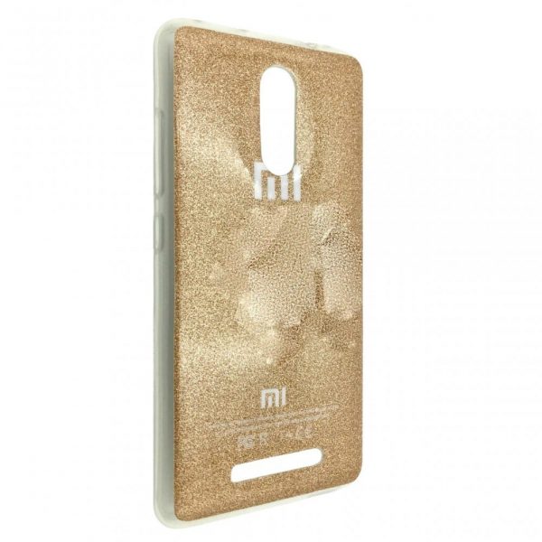 Силиконовый TPU чехол Magic с блестками для Xiaomi Redmi Note 3 / 3 Pro – Gold