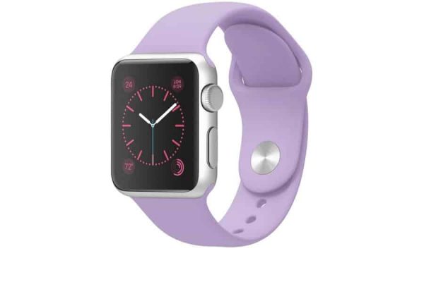 Ремешок силиконовый для Apple Watch 38 mm / 40 mm / SE 40 mm / 41 mm №39 – Lilac