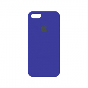 Оригинальный чехол Silicone Case с микрофиброй для Iphone 5 / 5s / SE №44 – Ultra Blue