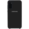 Оригинальный чехол Silicone Case с микрофиброй для Samsung Galaxy S20 – Черный / Black