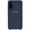 Оригинальный чехол Silicone Case с микрофиброй для Samsung Galaxy S20 – Синий / Midnight Blue