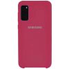 Оригинальный чехол Silicone Case с микрофиброй для Samsung Galaxy S20 – Красный / Rose Red