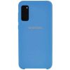 Оригинальный чехол Silicone Case с микрофиброй для Samsung Galaxy S20 – Синий / Blue