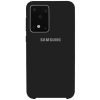 Оригинальный чехол Silicone Case с микрофиброй для Samsung Galaxy S20 Ultra – Черный / Black