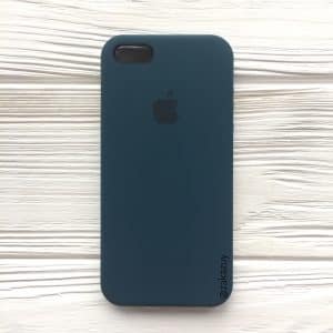 Оригинальный чехол Silicone Case с микрофиброй для Iphone 5 / 5s / SE №1 – Corsair