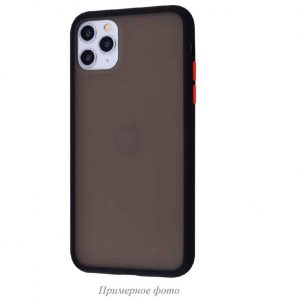 Чехол TPU Matte Color Case для Iphone XR – Black / red