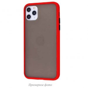 Чехол TPU Matte Color Case  для Iphone XR – Red / black