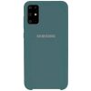 Оригинальный чехол Silicone Case с микрофиброй для Samsung Galaxy S20 Plus – Зеленый / Pine green