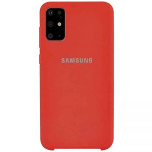 Оригинальный чехол Silicone Case с микрофиброй для Samsung Galaxy S20 Plus – Красный / Red