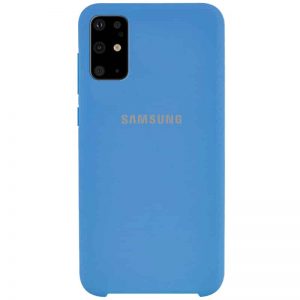 Оригинальный чехол Silicone Case с микрофиброй для Samsung Galaxy S20 Plus – Синий / Blue