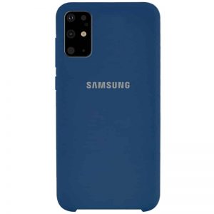 Оригинальный чехол Silicone Case с микрофиброй для Samsung Galaxy S20 Plus – Синий / Navy Blue