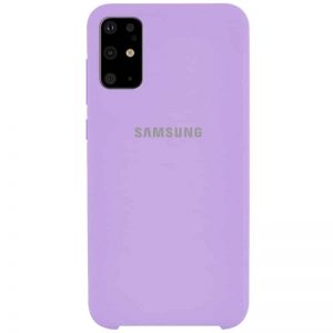 Оригинальный чехол Silicone Case с микрофиброй для Samsung Galaxy S20 Plus – Сиреневый / Dasheen