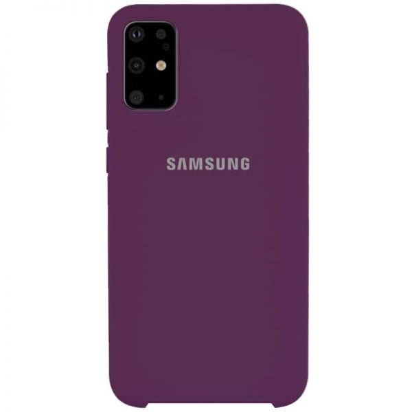 Оригинальный чехол Silicone Case с микрофиброй для Samsung Galaxy S20 Plus – Фиолетовый / Grape