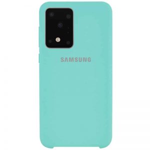 Чохол Silicone Case для Samsung Galaxy S20 Ultra Бірюзовий / Ice Blue