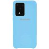 Оригинальный чехол Silicone Case с микрофиброй для Samsung Galaxy S20 Ultra – Бирюзовый / Light blue