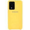 Оригинальный чехол Silicone Case с микрофиброй для Samsung Galaxy S20 Ultra – Желтый / Yellow