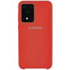 Оригинальный чехол Silicone Case с микрофиброй для Samsung Galaxy S20 Ultra – Красный / Red