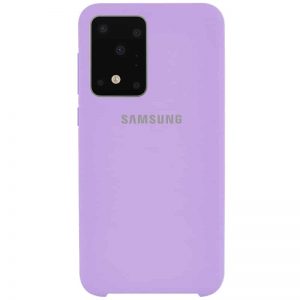 Оригинальный чехол Silicone Case с микрофиброй для Samsung Galaxy S20 Ultra – Сиреневый / Dasheen