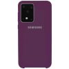 Оригинальный чехол Silicone Case с микрофиброй для Samsung Galaxy S20 Ultra – Фиолетовый / Grape