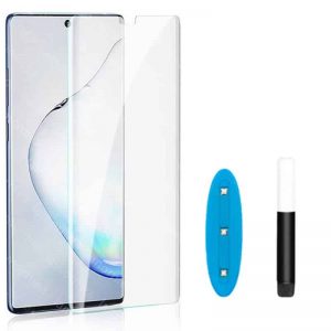 Защитное стекло 3D / 5D UV Full Glue с УФ клеем для  Samsung Galaxy S20 Plus – Clear