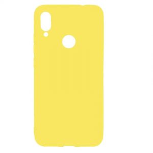 Матовый силиконовый TPU чехол для Xiaomi Redmi Note 7 / 7 Pro – Yellow