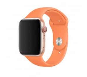 Ремешок силиконовый для Apple Watch 38 mm / 40 mm / SE 40 mm / 41 mm – №51 – Papaya