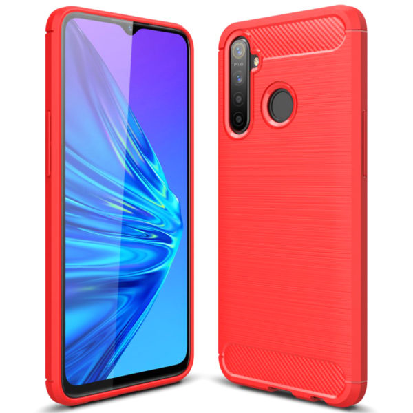 Cиликоновый TPU чехол Slim Series для Realme 5 Pro – Красный