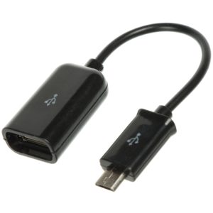 Адаптер USB OTG – MicroUSB S-k07-  Black