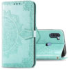 Кожаный чехол-книжка Art Case с визитницей для Samsung Galaxy A11 / M11 – Бирюзовый