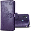 Кожаный чехол-книжка Art Case с визитницей для Samsung Galaxy A11 / M11 – Фиолетовый