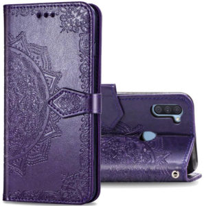 Кожаный чехол-книжка Art Case с визитницей для Samsung Galaxy A11 / M11 – Фиолетовый