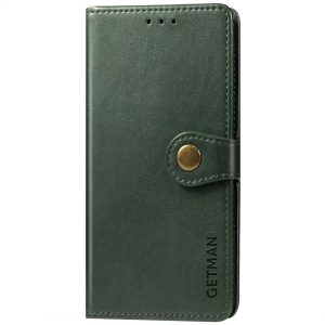 Кожаный чехол-книжка GETMAN Gallant для Huawei Y6P – Зеленый