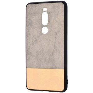 Чехол TPU+PC New Textile Case для Meizu X8 – Gray / beige