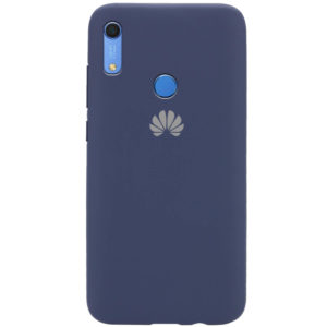 Оригинальный чехол Silicone Cover 360 с микрофиброй для Huawei Y6 / Honor 8A / Y6s 2019 – Синий / Dark Blue