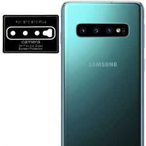 Гибкое защитное стекло 0.18mm на камеру для Samsung Galaxy S10 / S10 Plus – Black