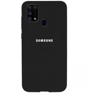 Оригинальный чехол Silicone Cover 360 (A) с микрофиброй для Samsung Galaxy M31 – Черный / Black