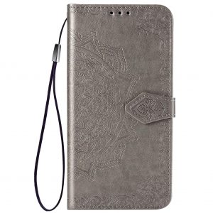 Кожаный чехол-книжка Art Case с визитницей для Samsung Galaxy A41 – Серый