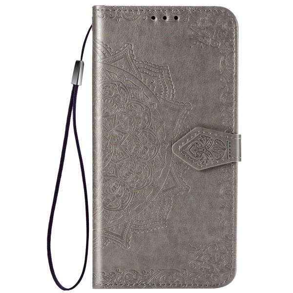 Кожаный чехол-книжка Art Case с визитницей для Samsung Galaxy A31 – Серый