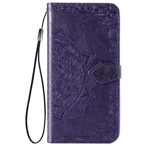 Кожаный чехол-книжка Art Case с визитницей для Xiaomi Mi 6X / Mi A2 – Фиолетовый