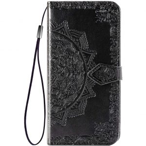 Кожаный чехол-книжка Art Case с визитницей для Tecno Camon 16 SE – Черный