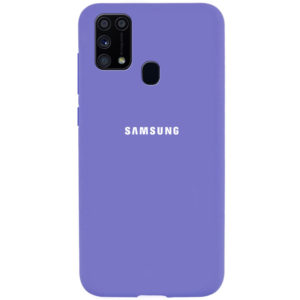 Оригинальный чехол Silicone Cover 360 (A) с микрофиброй для Samsung Galaxy M31 – Фиолетовый / Purple