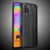 TPU чехол фактурный (с имитацией кожи) для Samsung Galaxy A31 – Black 54540