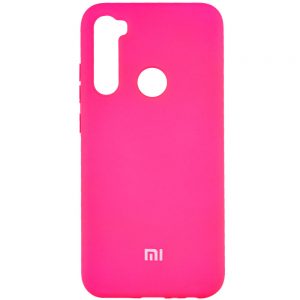 Оригинальный чехол Silicone Cover 360 (A) с микрофиброй для Xiaomi Redmi Note 8T – Розовый / Barbie pink