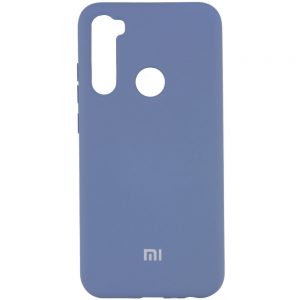 Оригинальный чехол Silicone Cover 360 (A) с микрофиброй для Xiaomi Redmi Note 8T – Серый / Lavender