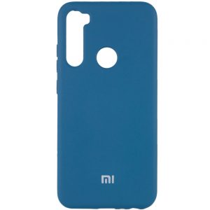 Оригинальный чехол Silicone Cover 360 (A) с микрофиброй для Xiaomi Redmi Note 8T – Синий / Cobalt