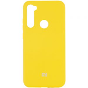Оригинальный чехол Silicone Cover 360 (A) с микрофиброй для Xiaomi Redmi Note 8T – Желтый / Yellow
