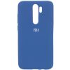 Оригинальный чехол Silicone Cover 360 с микрофиброй для Xiaomi Redmi Note 8 Pro – Синий / Dark Blue