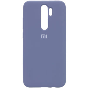 Оригинальный чехол Silicone Cover 360 с микрофиброй для Xiaomi Redmi Note 8 Pro – Серый / Lavender Gray